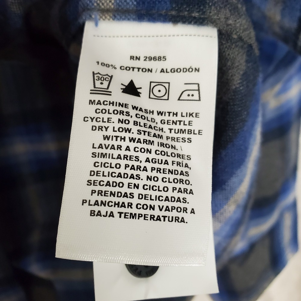 Pendleton Shirt Mens Large Blue Plaid Mason Flannel Button Up Outdoors Work NWT - Picture 4 of 7